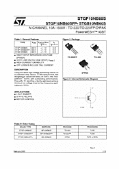 DataSheet STGP10NB60S pdf